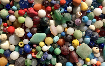 Mudlarking: Colorful Glass Beads