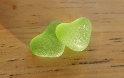Lime Green Sea Glass
