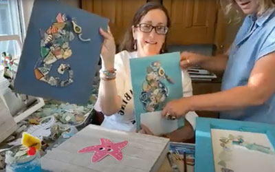 Beach Art Mosaic Workshop