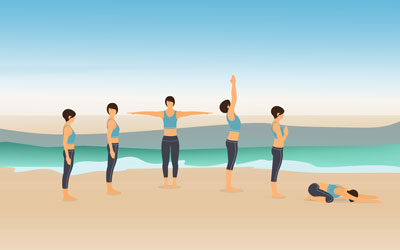 Beachcomber Yoga Warmup