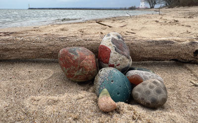 Four Thousand Pounds of Petoskey Stones, Hauled Home One at a Time
