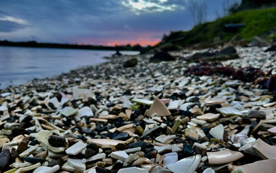 One man’s trash: Tepco Beach