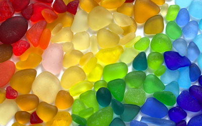 The colorful world of sea and beach glass