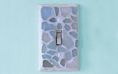 Sea Glass Switch Plate Cover Craft How To