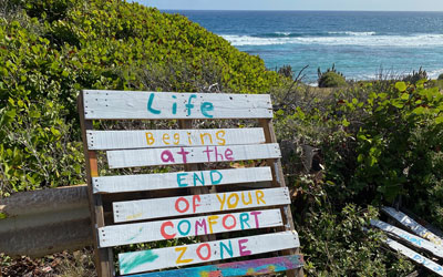 Life begins at the end of your comfort zone: Beachcombing in St. Croix