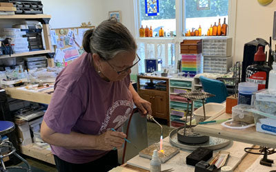 Virgin Sea Glass Studio Tour with Mary Louise "Wiesy" Lauffer