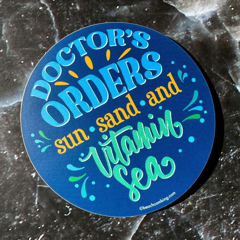 Doctor's Orders: Vitamin Sea Round Sticker
