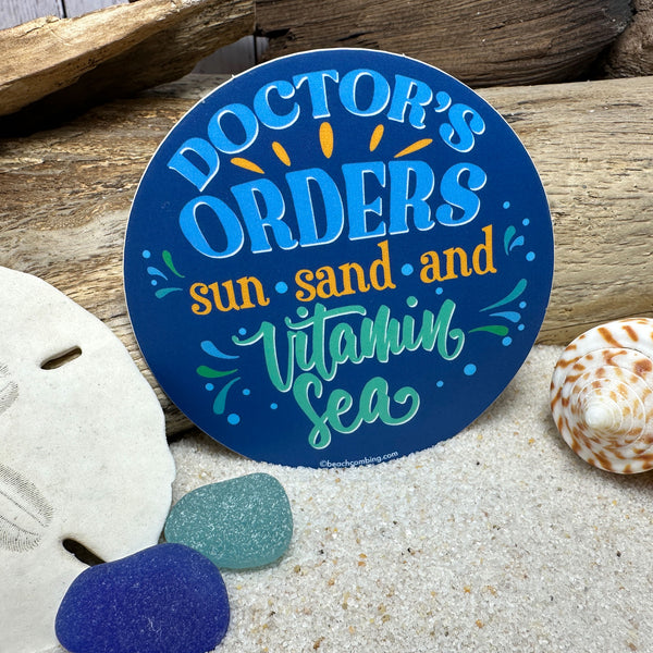 Doctor's Orders: Vitamin Sea Round Sticker