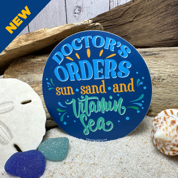 Doctor's Orders: Vitamin Sea Round Sticker
