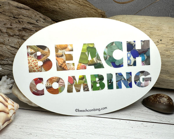 Beachcombing Sign Beachcombing Finds Laptop, Flask, or Bumper Sticker – Beachcombing Magazine