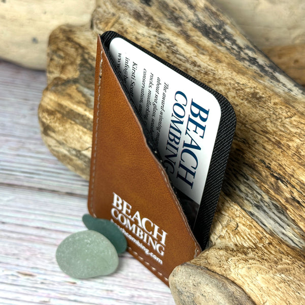 Beachcombing Kickstand Phone Wallet - Holds cards, license, ID, card keys, cash