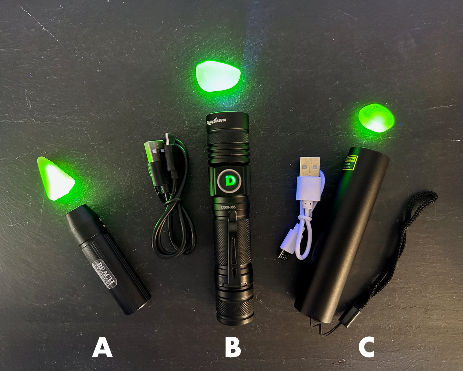 Beachcombing UV Flashlight - 365nm Black light B
