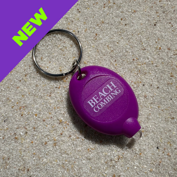Beachcombing UV Flashlight Keyring - Mini 395nm Black light to
