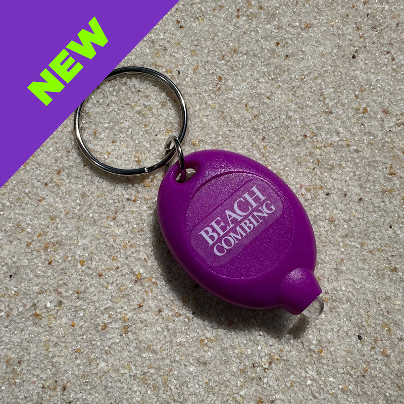 Beachcombing UV Flashlight Keyring - Mini 395nm Black light to check your Beach finds