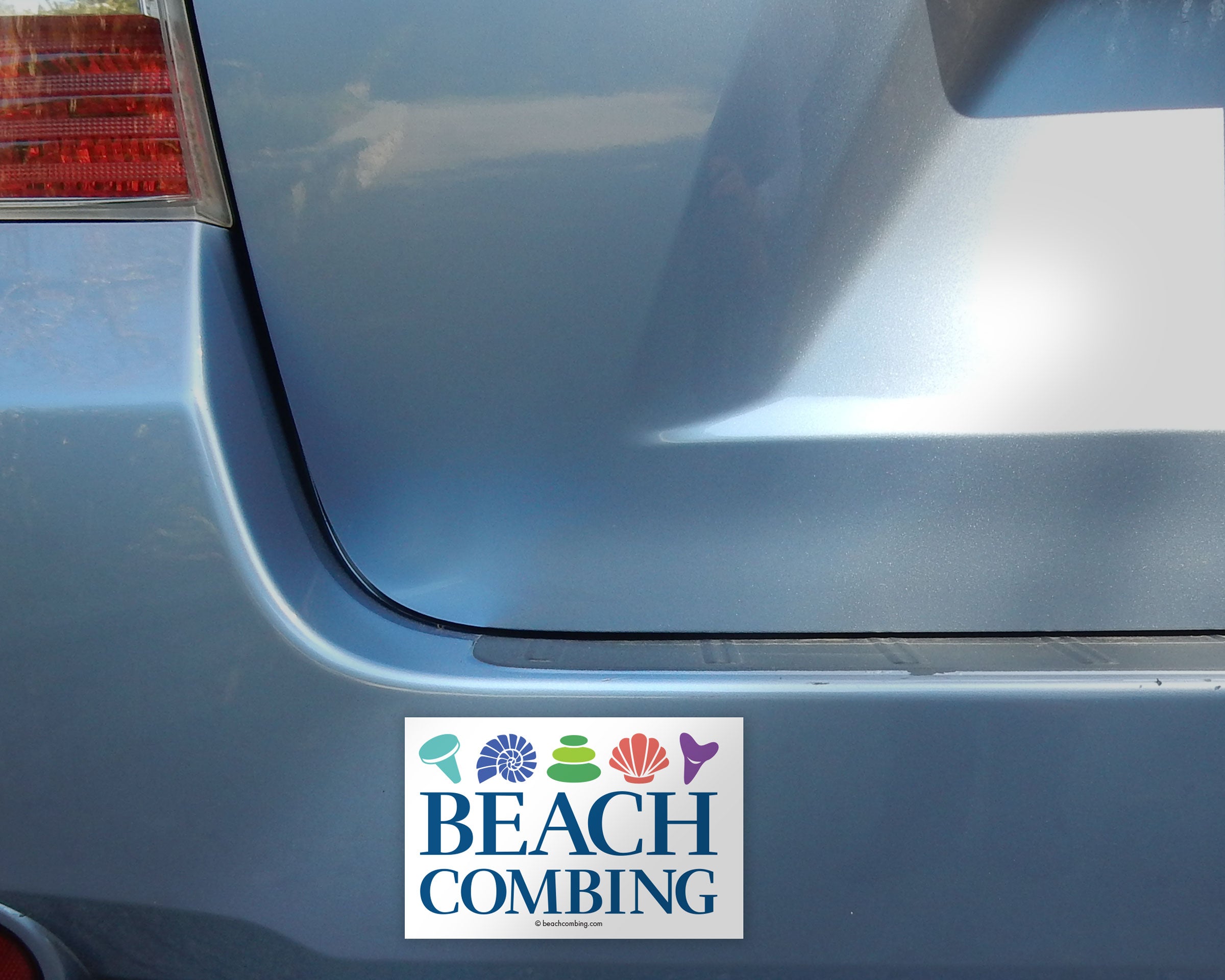 Beachcombing Icons Laptop, Flask, or Bumper Sticker – Beachcombing Magazine