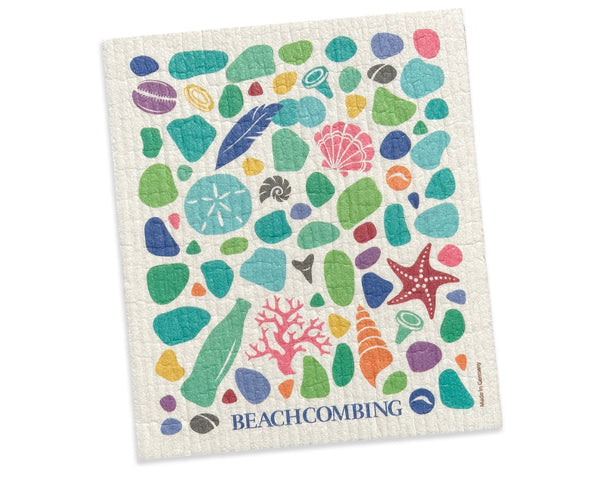 Beachcombing Dishcloth - Sustainable, Washable, Reusable Sponge Towel