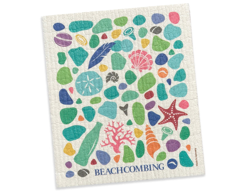 Beachcombing Dishcloth - Sustainable, Washable, Reusable Sponge Towel