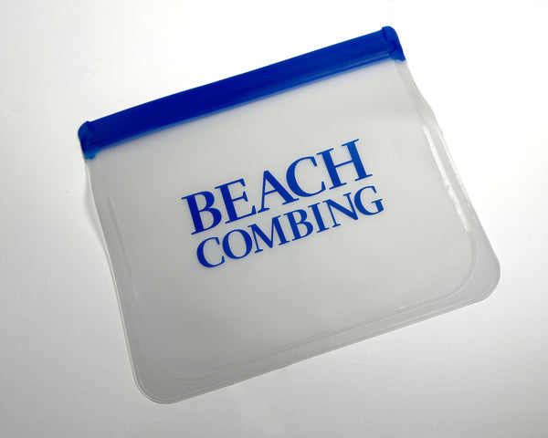 Beachcombing Reusable Flat Zip Pouch