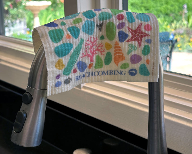 Beachcombing Dishcloth - Sustainable, Washable, Reusable Sponge Towel
