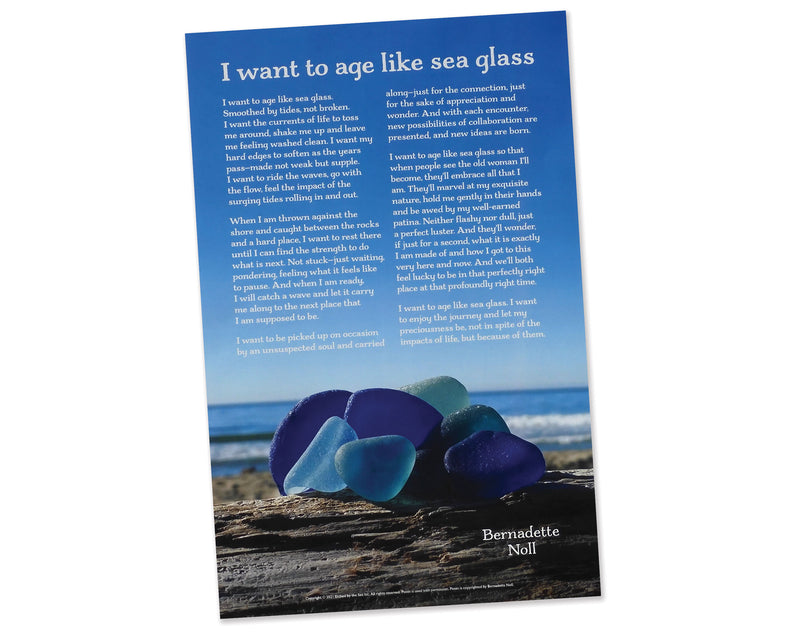 I Want To Age Like Sea Glass Poster