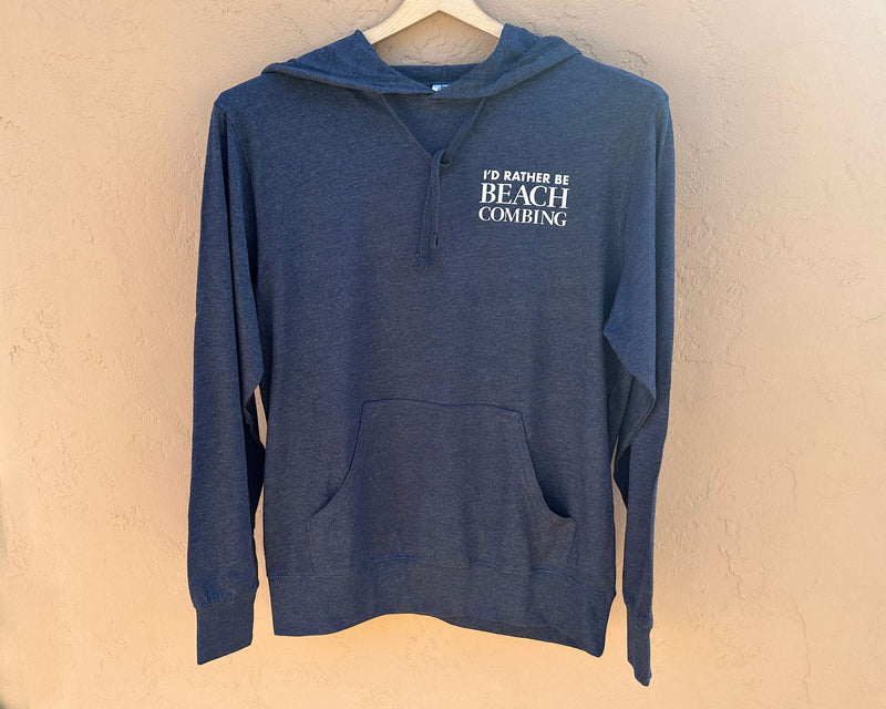 Beachcombing Hooded Long Sleeve Tee Shirt with Pocket