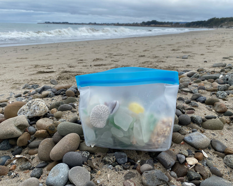 I’d Rather Be Beachcombing Reusable Zip Pouch