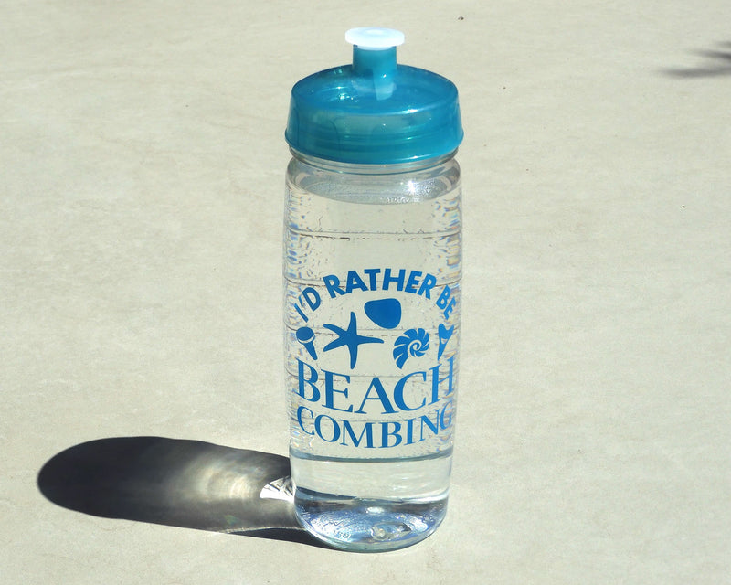 I'd Rather Be Beachcombing Reusable Water Bottle – Beachcombing Magazine