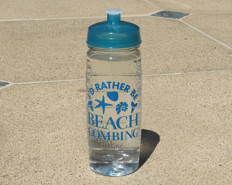 I'd Rather Be Beachcombing Reusable Water Bottle – Beachcombing Magazine